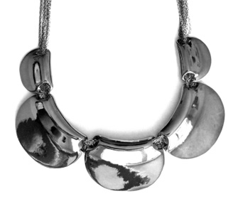 Stort halsband silver